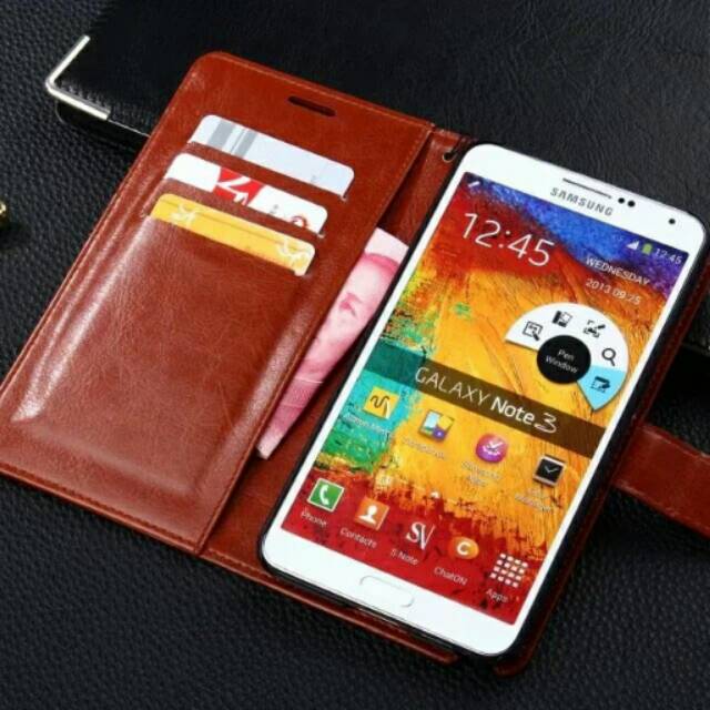 Flip Cover Samsung Galaxy Note 3 Note3 Wallet Leather Case