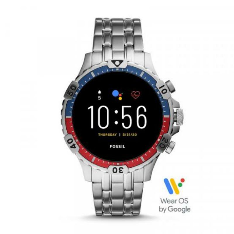 FOSSIL SMARTWATCH GEN 5 GARRETT HR STAINLESS STEEL