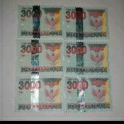 

MATERAI 3000 RUPIAH TAHUN 2006-2009 ASLI