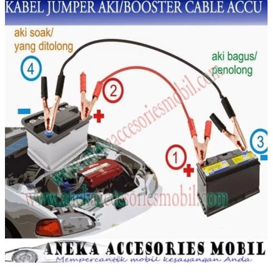 KABEL JUMPER 500A JUMPER AKI CABLE BOOSTER ACCU 500 AMP AMPERE ACU JEMPER