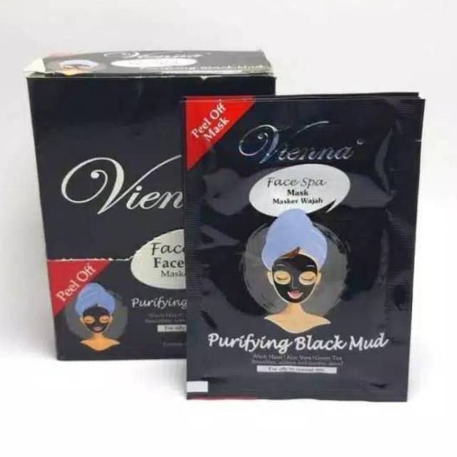 SACHET MASKER WAJAH VIENNA BLACK MUD PEEL OFF