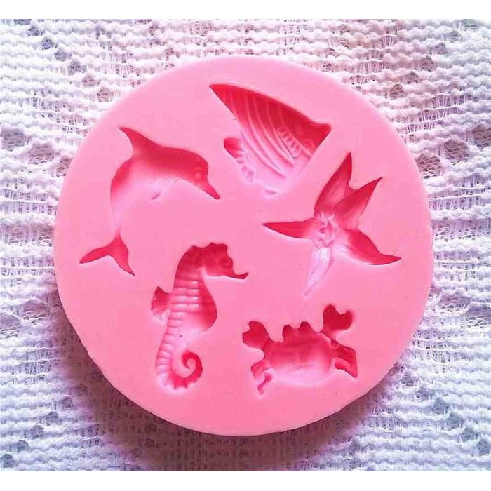 3D Silicon Mold Fondant Cake Decoration - Sea Animal