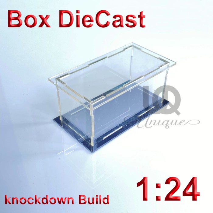 Box Displat Diecast Akrilik 1:24 24x12x10 - Kotak Produk Acrylic 1/24