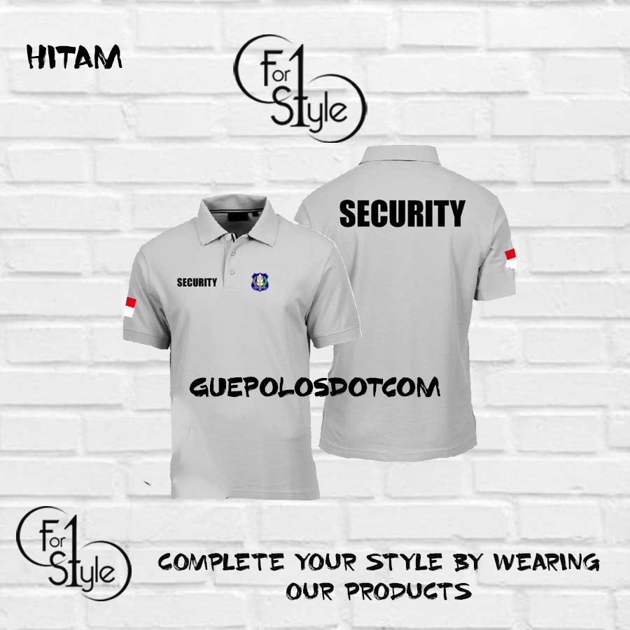 KAOS POLO SECURITY KODE 01 - BAJU POLO SHIRT SECURITY KAOS SATPAM TERBARU - POLO MURAH BAJU SATPAM SECURITY