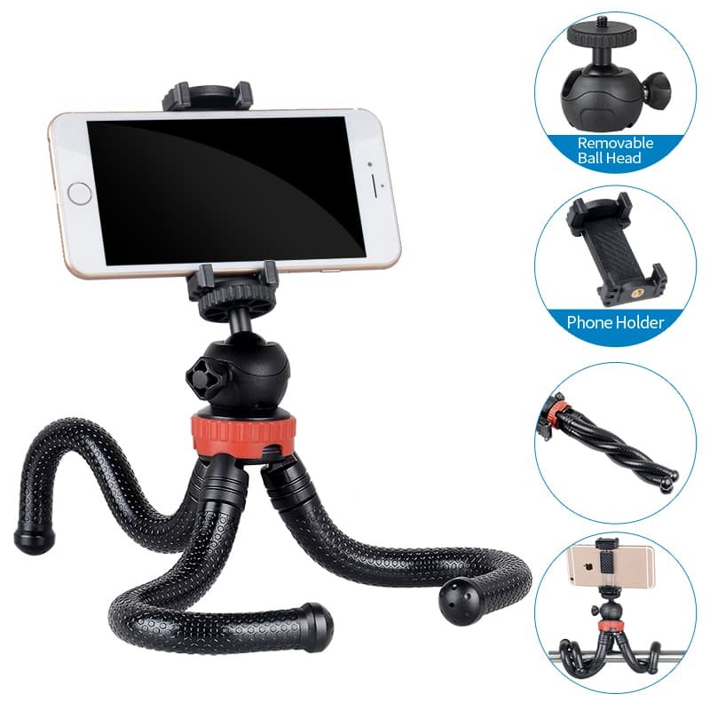 Mini Tripod Flexible Octopus GorillaPod - Black