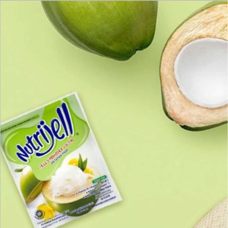 Nutrijell Agar&quot; Jelly Powder Nutrijel Ekonomis Rasa Kelapa Muda 15 Gram