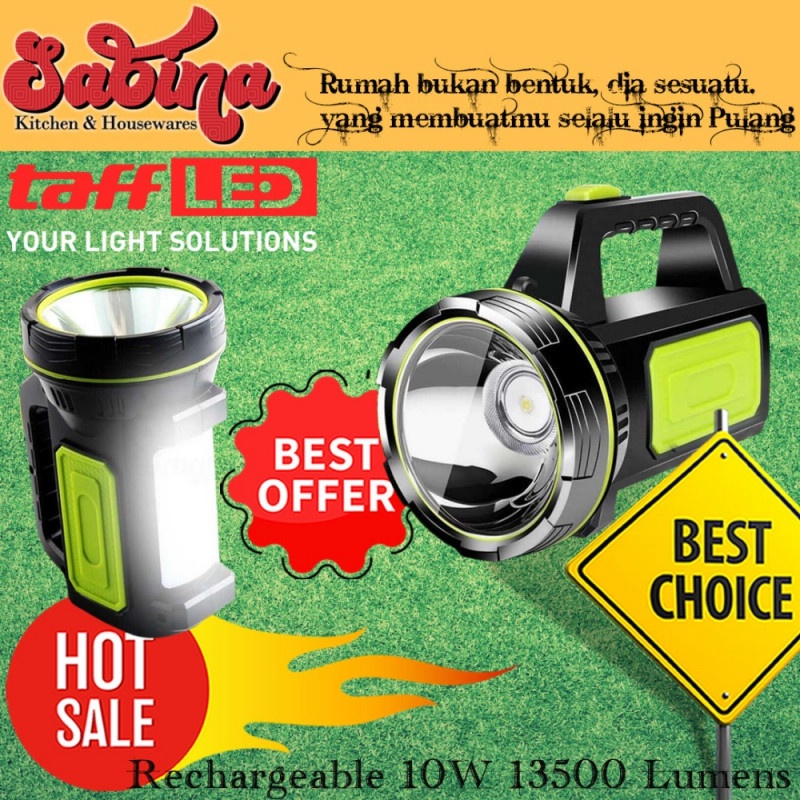 Senter LED Super Terang Lampu Lentera Outdoor Emergency Rechargeable