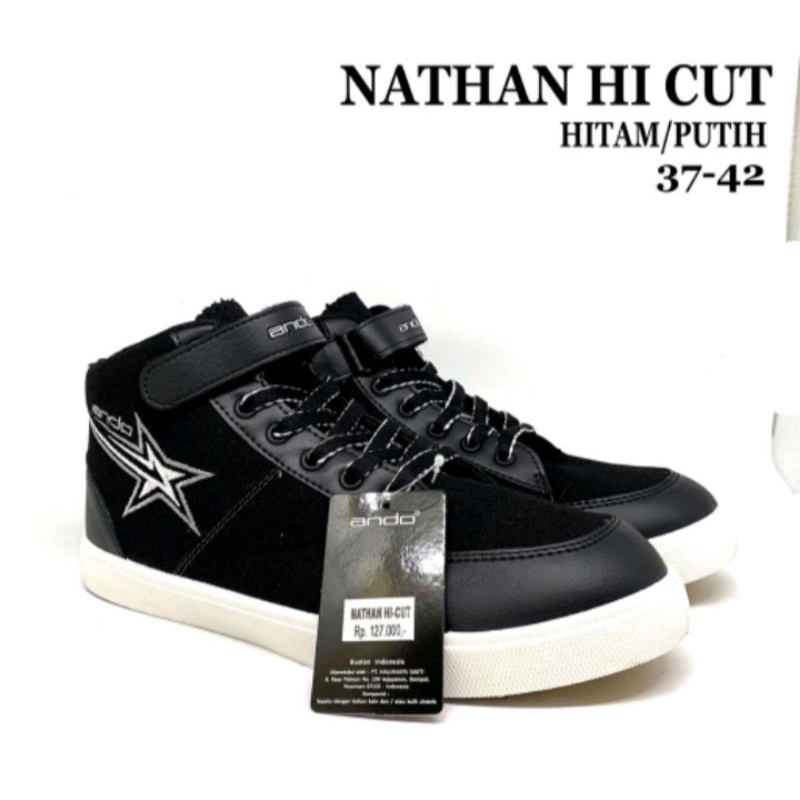 sepatu anak sekolah ando Nathan original SD SMP