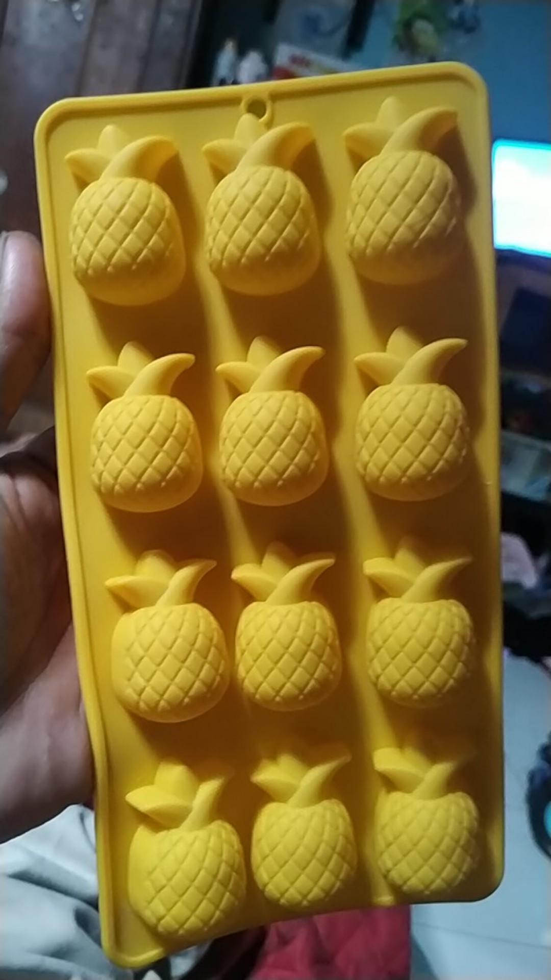 Dapurmami Silikon Buah Nanas Cetakan Coklat Puding Jelly Cookies Cetakan Es Batu