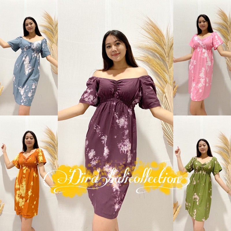 DASTER ZHARA MOTIF TIE DYE BALI | baju murah motif terlaris | daster bali