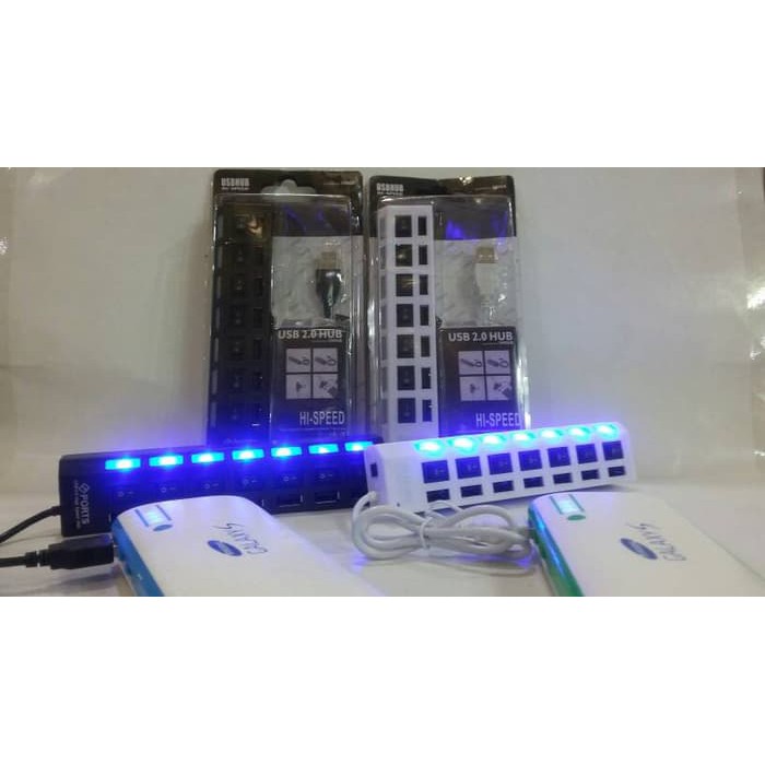 High Speed USB Hub 7 Port dengan saklar - USB 2.0