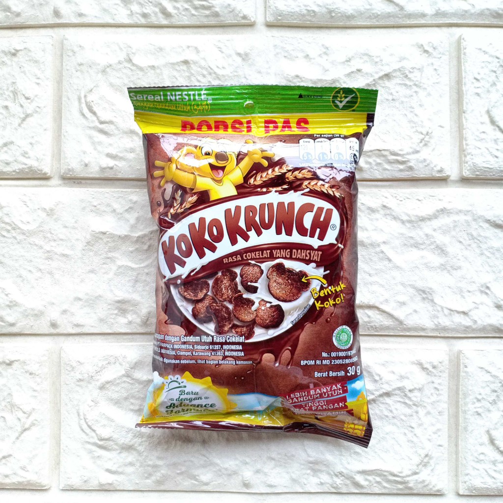 

Nestle Koko Krunch Porsi Pas Kemasan Hemat Sachet 30gr 80gr Sereal Sarapan Gandum Coklat Cokelat