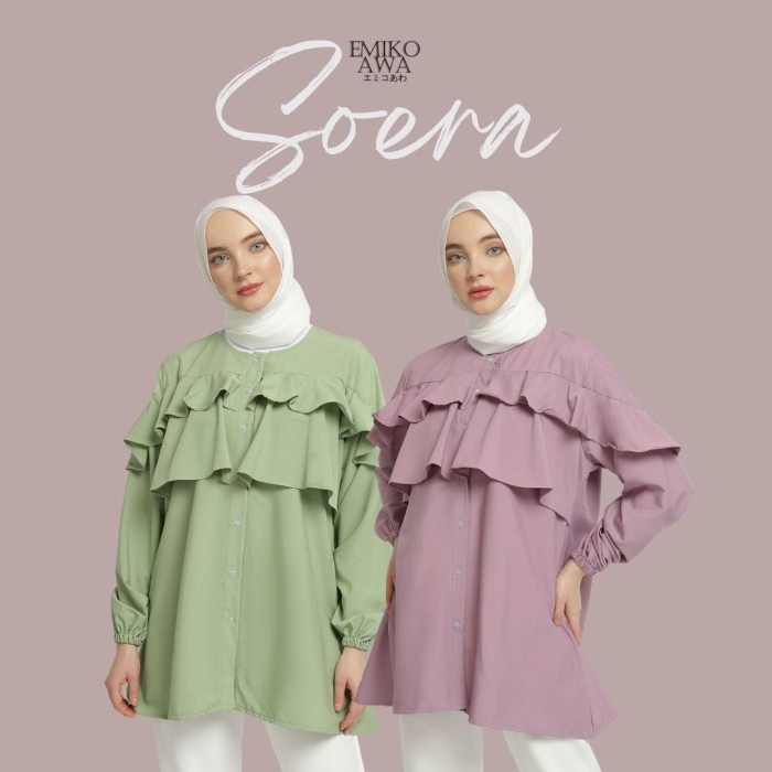 Tunik Wanita Kekinian Rempel Bordir Mewah Formal Terbaru G7Y9 Bunga Corak Cantik Polos Merk Pesta Ra
