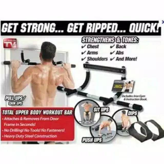 Iron GYM | Alat fitness kebugaran | pull up push up sport | Alat olahraga angkat beban