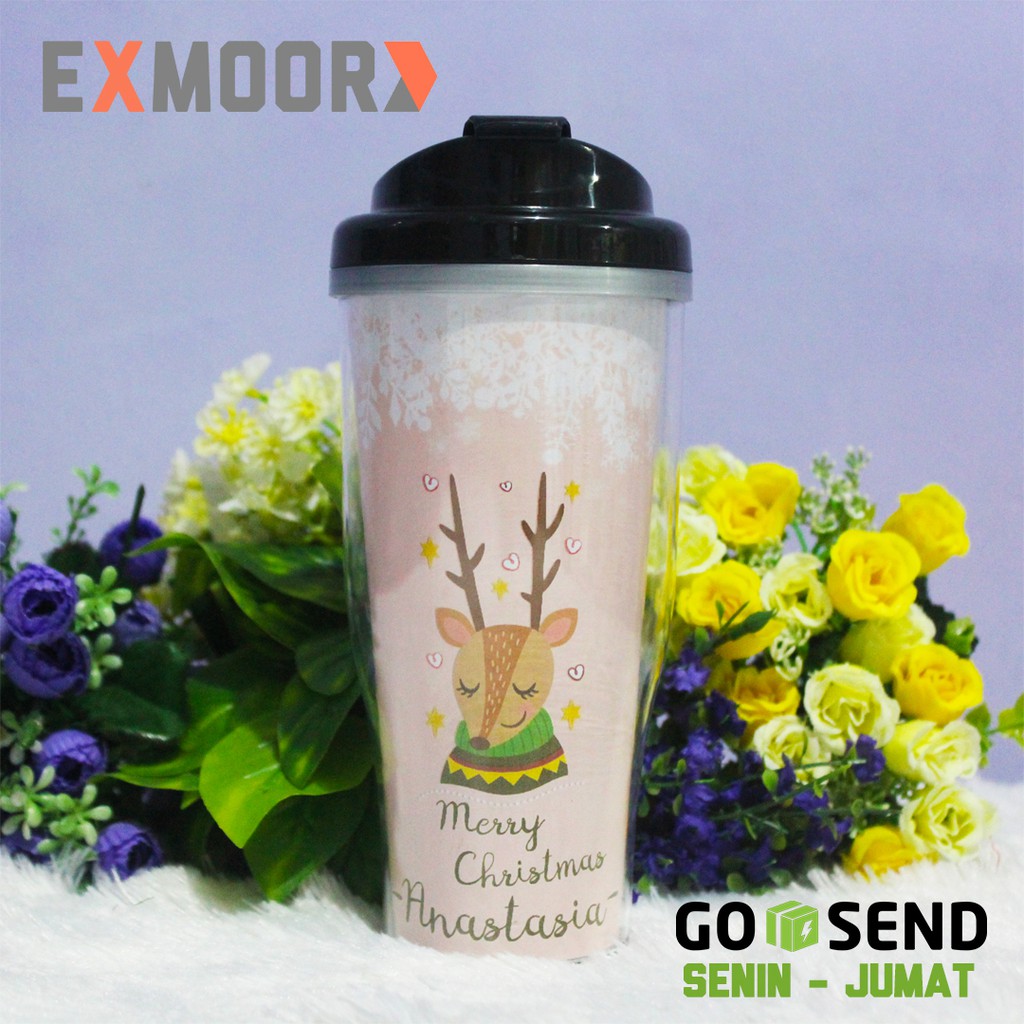 Kado Natal Tumbler Rusa Christmas Request Nama