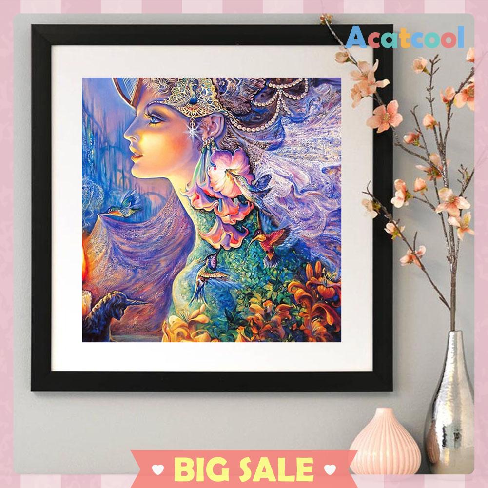 Lukisan Sulaman Berlian 5d Jahitan Bersilang Desain Beautiful Angel Diy