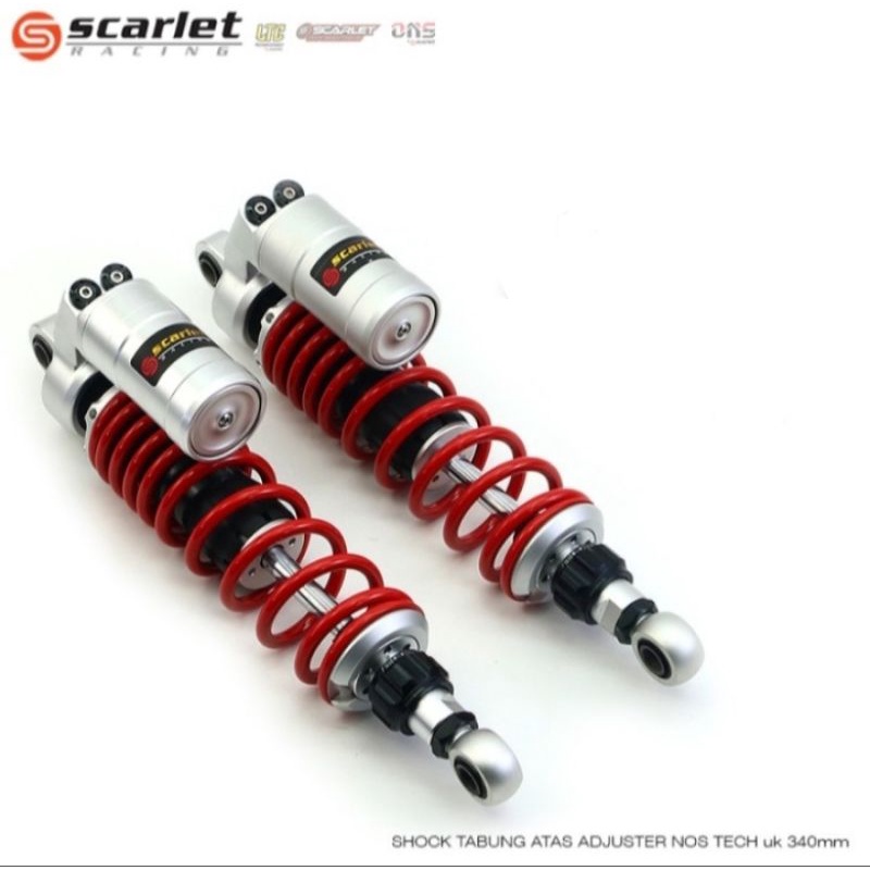 Shock Nostech ukuran 340 Tabung atas SCARLET RACING
