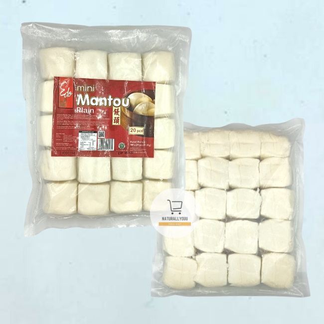 Edo Mini Mantou Plain isi 20 / 360gr Edo Mantau
