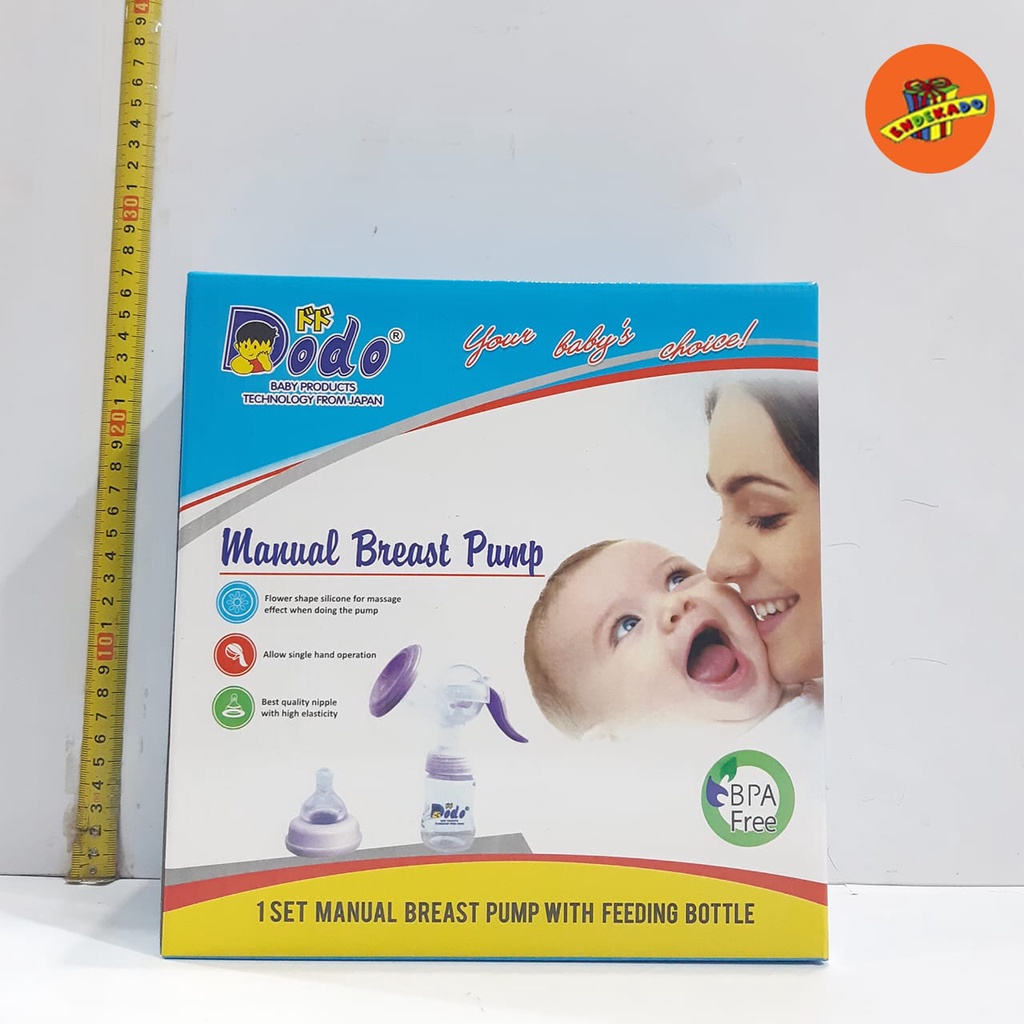 MAKASSAR! DODO BREAST PUMP MANUAL DAC055 - Pompa Asi Manual + Set