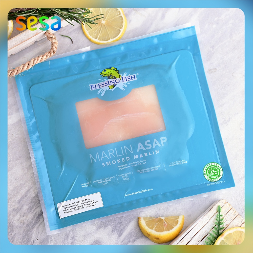 

Blessing Fish Smoked Marlin Slice 100 g (Ikan)