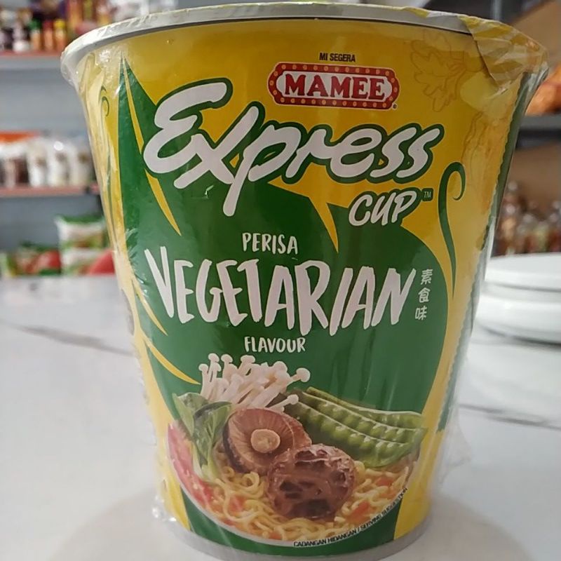 

mie cup express vegetarian 65gr/ mie mamee cup