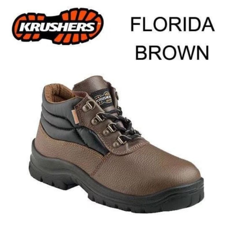 Sepatu Safety Krusher Florida Brown original