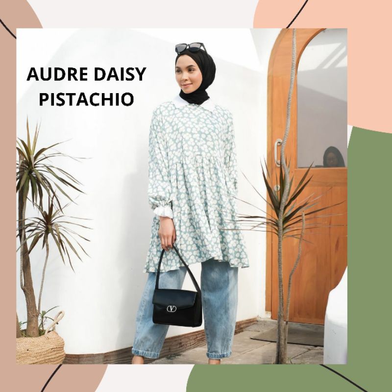 Audre tunik pistachio audre tunik haideeorlin