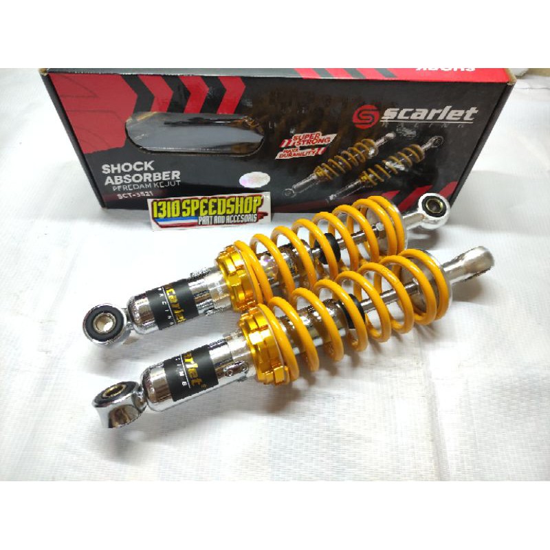 SHOCK NON TABUNG SCARLET 280MM KUNING JUPITER Z/VEGA R/FIZR