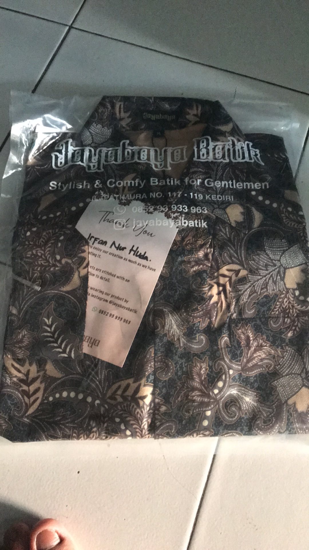Kemeja Batik Pria Slimfit Jayabayabatik Zamrud Series