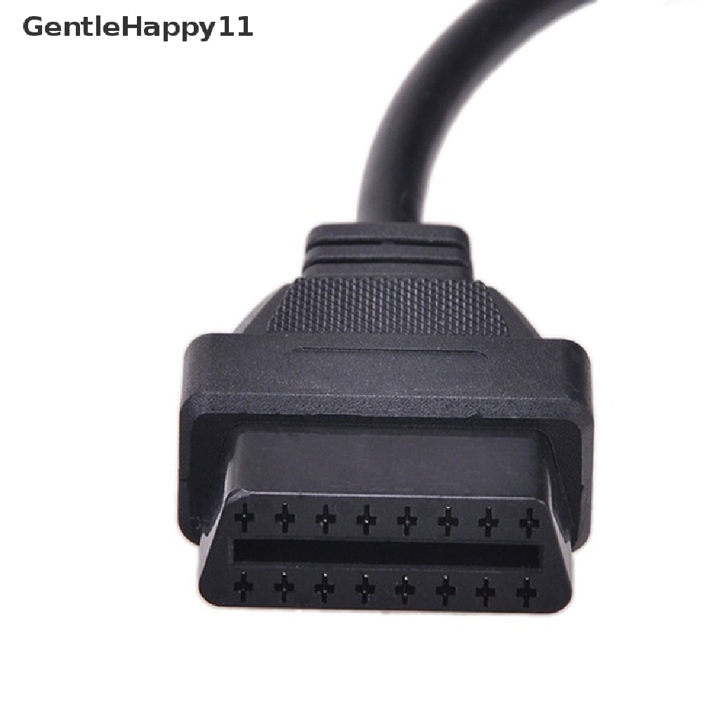 Gentlehappy OBD OBD-II 16pin Female Extension Connector Untuk Buka Pasang Kawat Kabel Diagnostik