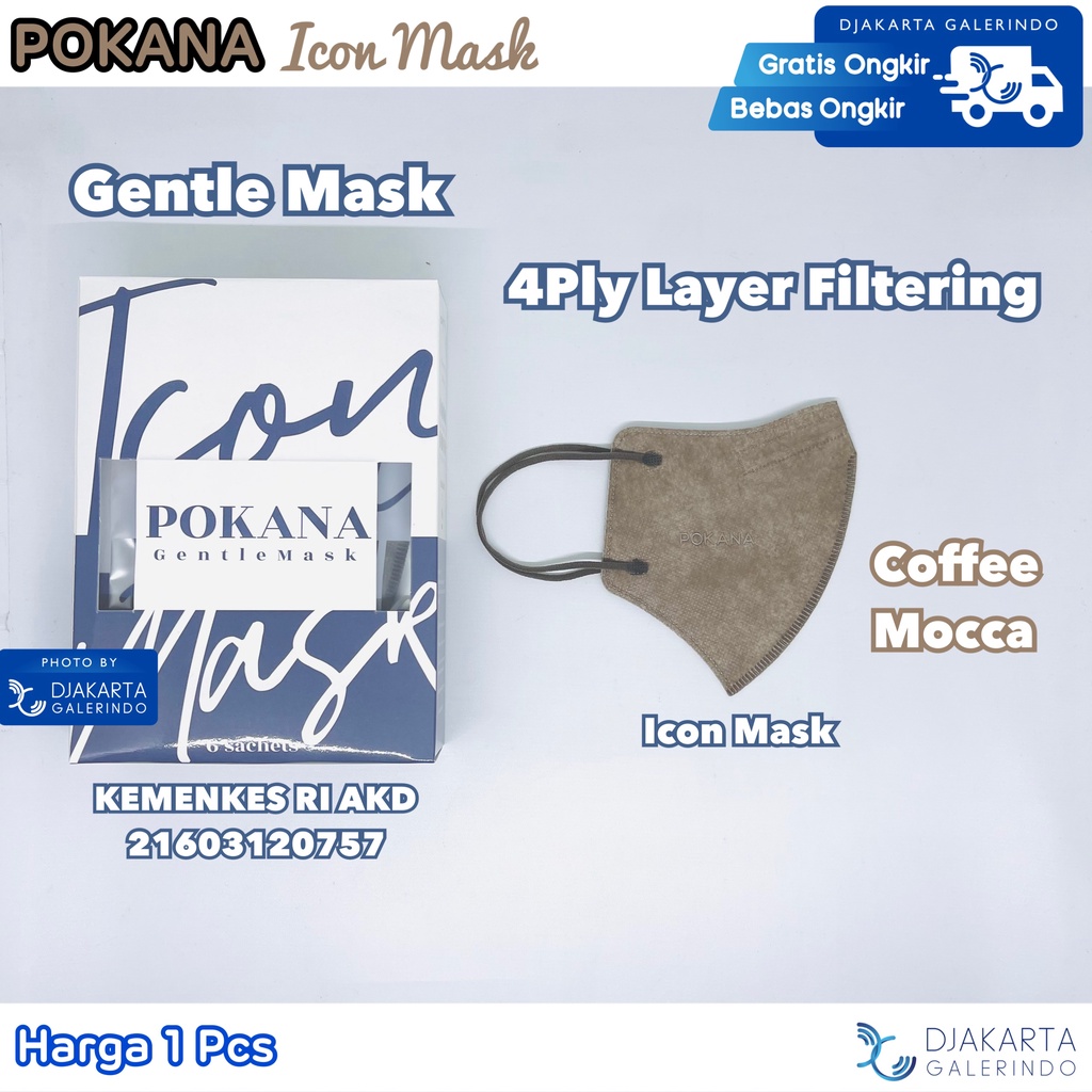 Masker POKANA ICON Gentle Mask 4ply Medical Mask