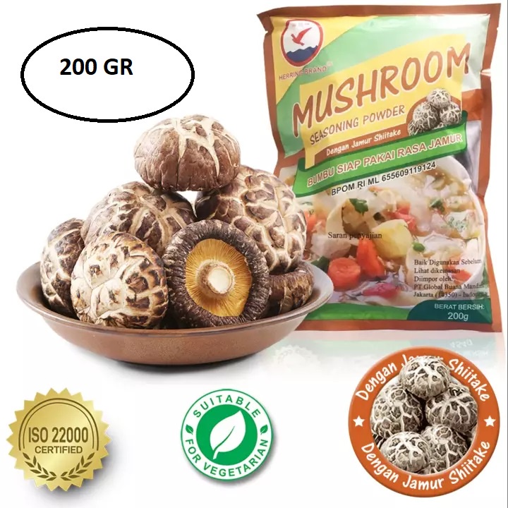 Herring Brand Mushroom Seasoning Powder / Kaldu Jamur Shitake