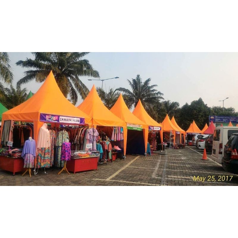 Kain atap tenda krucut 3x3