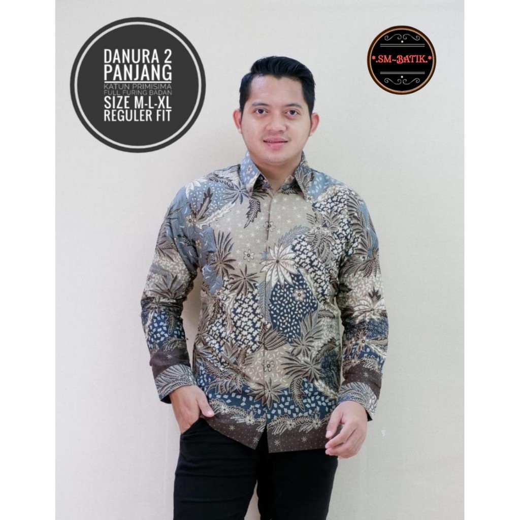 DANURA 2 SM BATIKSOLOAMANAH KEMEJA BAJU BATIK PRIA SOLO LENGAN PANJANG PENDEK LAPIS FURING ATASAN BATIK PREMIUM MODERN KATUN HALUS PANJI LESMONO ADIWANGSA GOLD PERMANA MERAH ASWANGGA 6 PARANG DIRGA GODONG BIRU DADU CAKRAWALA PEKSI BAMBU GUNARDO 2 NIRWANA