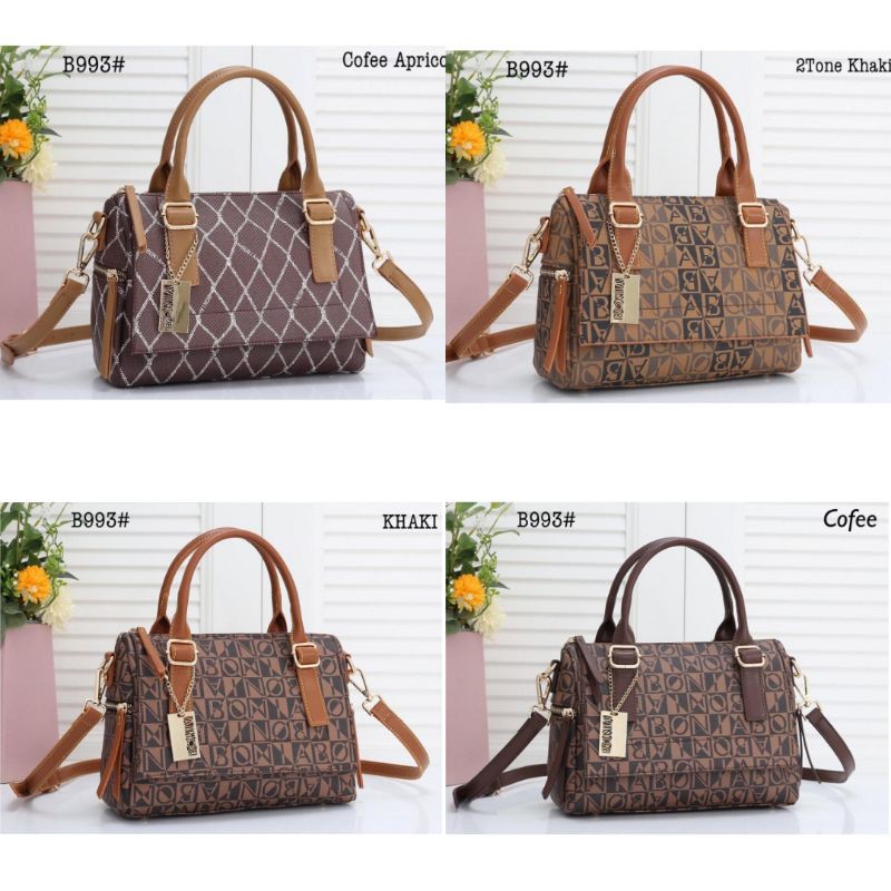 HANDBAG BONIA Speedy 993#Yz MOTIF 993 PREMIUM QUALITY PERSIS ORI