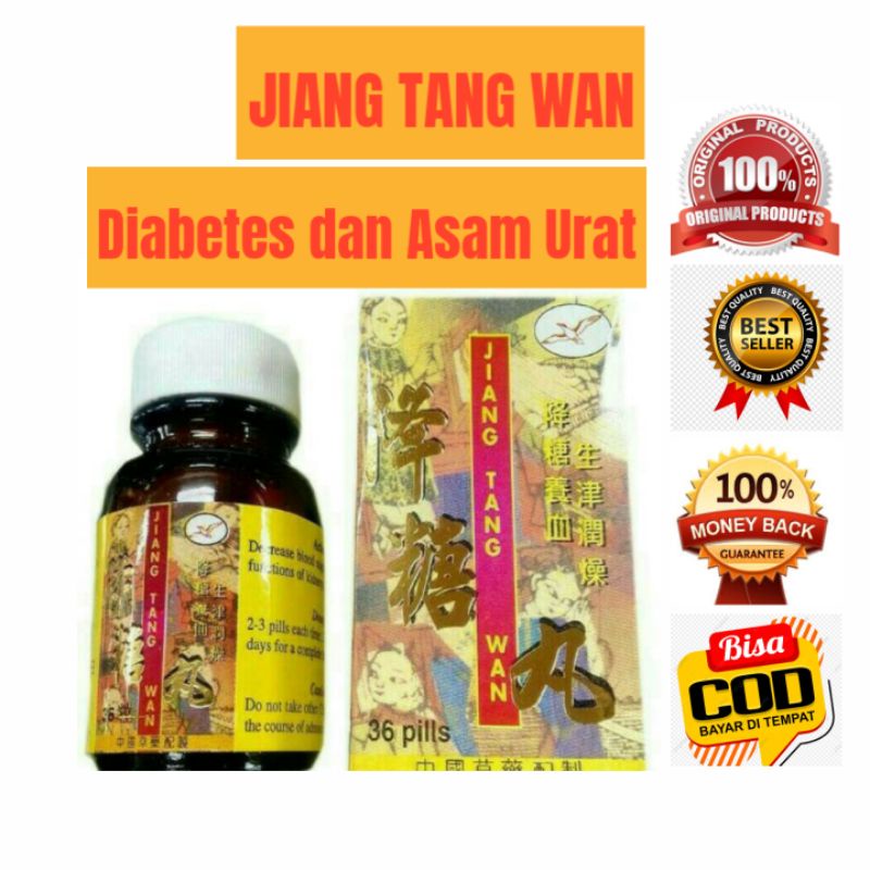 Obat Herbal Diabetes, Asam Urat dan Kolesterol Jiang Tang Wan Original