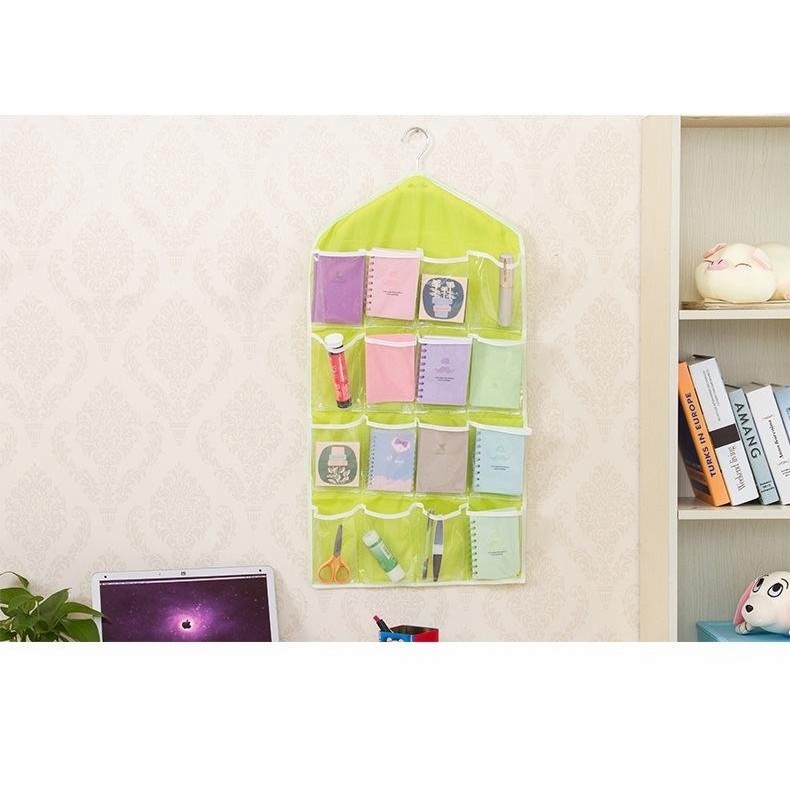 Gantungan Celana Dalam 16 Sekat Pouch Hanging Organizer Hanging Bag Organizer Celana Dalam Korean 16 Sekat Tempat Penyimpanan Dasi Bra Gantung Pouch Set Gantungan Kaos Kaki Pakaian Dalam 16 Kantong Serbaguna Murah Import