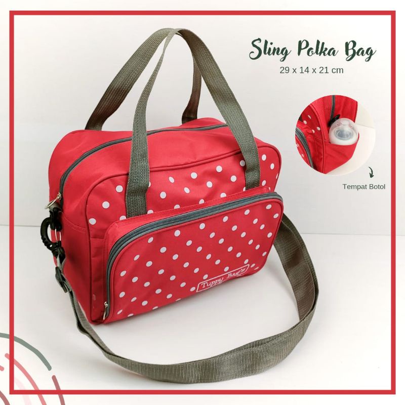 TAS POLKADOT / TAS SELEMPANG ANAK / TAS SEKOLAH ANAK