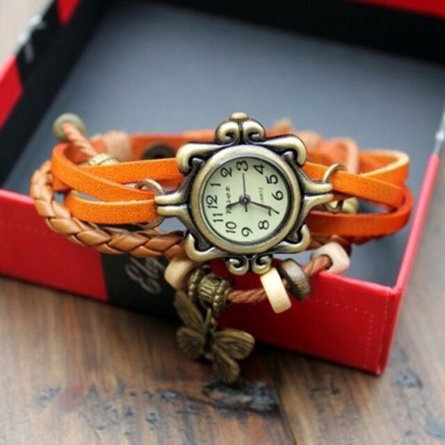 Albama - Jam Tangan Gelang Vintage / Jam Unik Etnik / Jam Tangan Gelang Wanita / Jam Tangan Murah