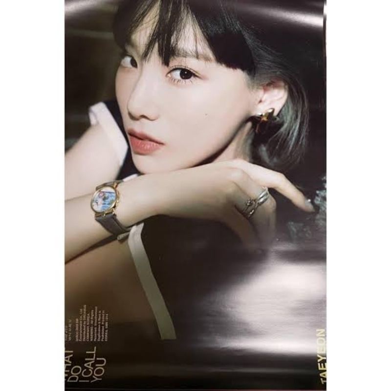 Taeyeon poster Why My voice Something new Purpose what do i call you my daisy