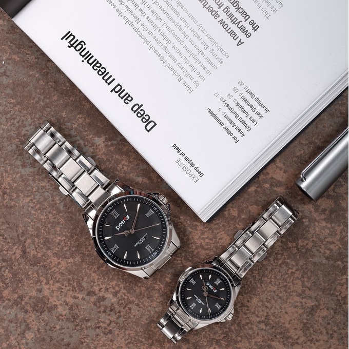POSITIF 8697 JAM TANGAN COUPLE ORIGINAL 100% MESIN & BATERAI ORI JEPANG