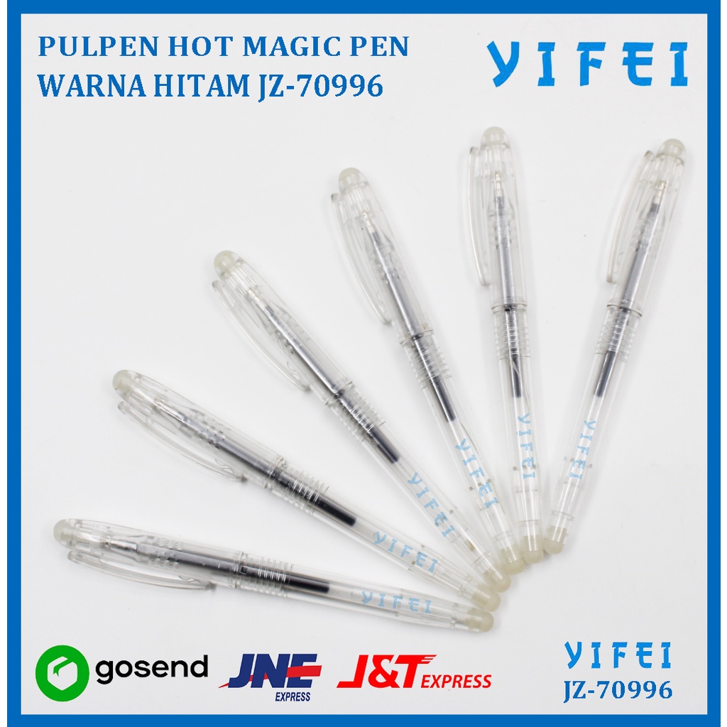 PULPEN HOT MAGIC PEN / HEAT TRANSFER PEN WARNA HITAM YIFEI-70996