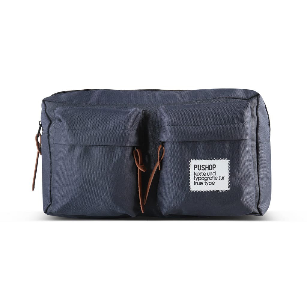 Tas Pria Waistbag Saku 2 Pushop Harga Grosir !!