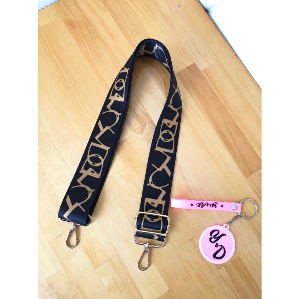 TALI STRAP MOTIF DD UNTUK SELEMPANG TAS WANITA TERBARU / TALI TAS SELEMPANG