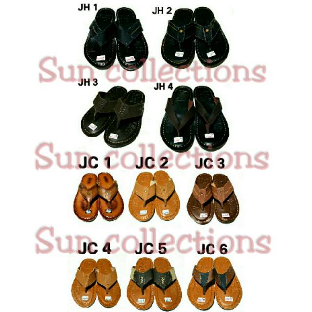 Sandal Kasual pria Jepit Kulit (sintetic Kalep) 1 Kg = 3 Pasang