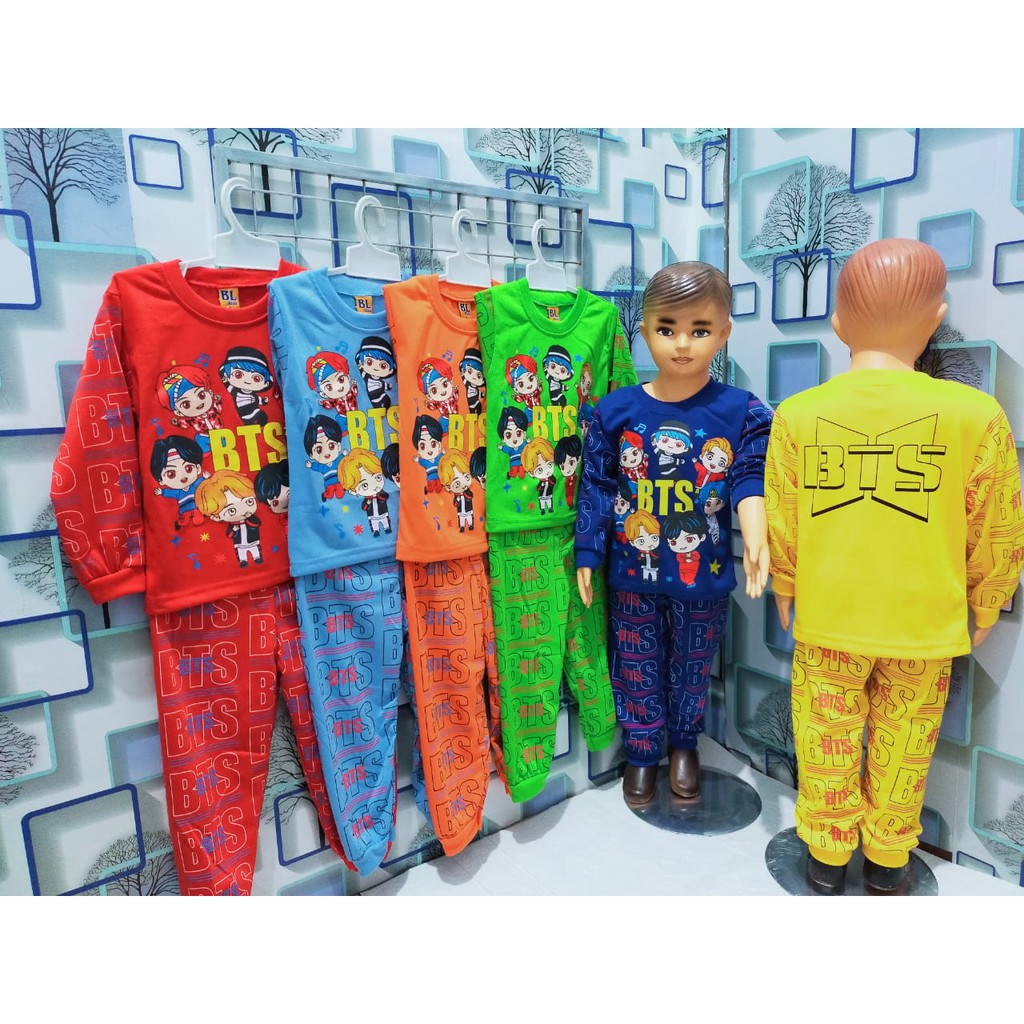 Baju Setelan Panjang Laki Laki BTS  Baju Anak Laki Laki BTS  Size Part 2