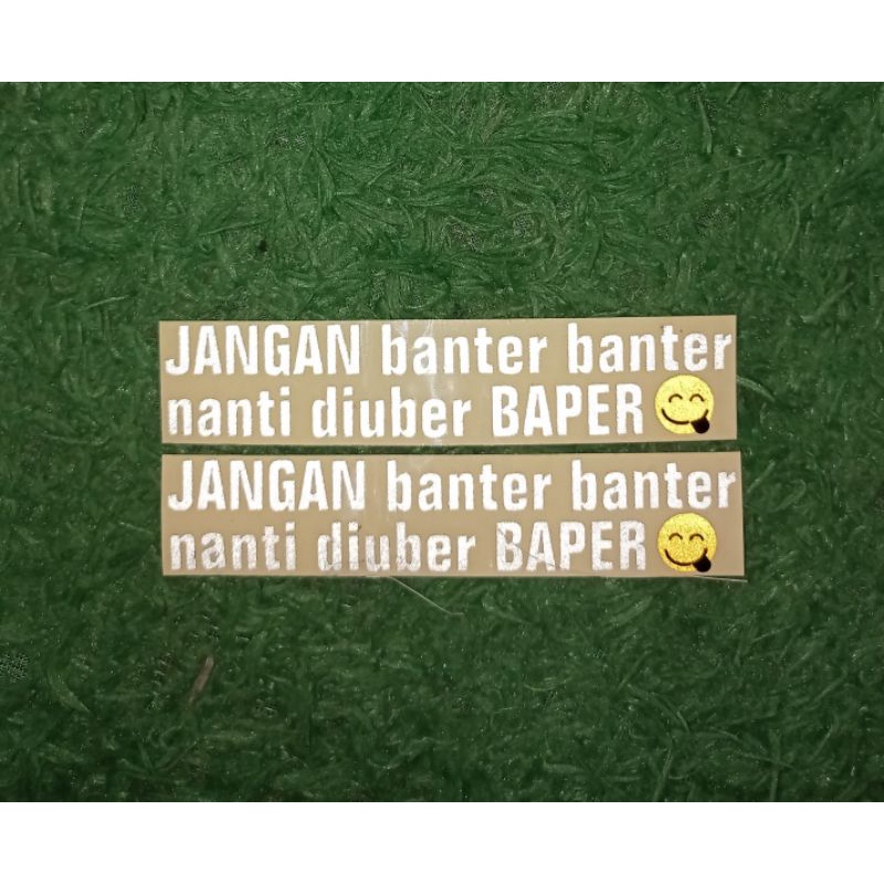 Sticker Stiker Motor Cutting Reflective - JANGAN BANTER BANTER