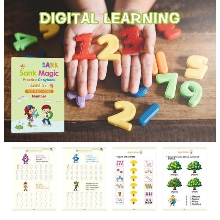 Sank Magic Book set Belajar Menulis Anak PAUD TK