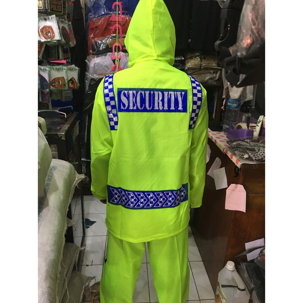 Jas Hujan Satpam Jas Hujan Security Raincoat Satpam Scotchlight