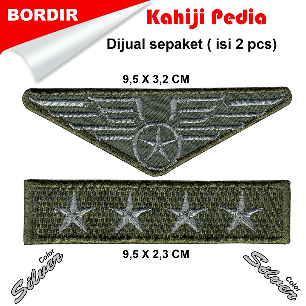 Patch bordir emblem bordir wing us army